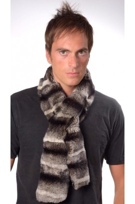 Rex-Chinchilla fur scarf